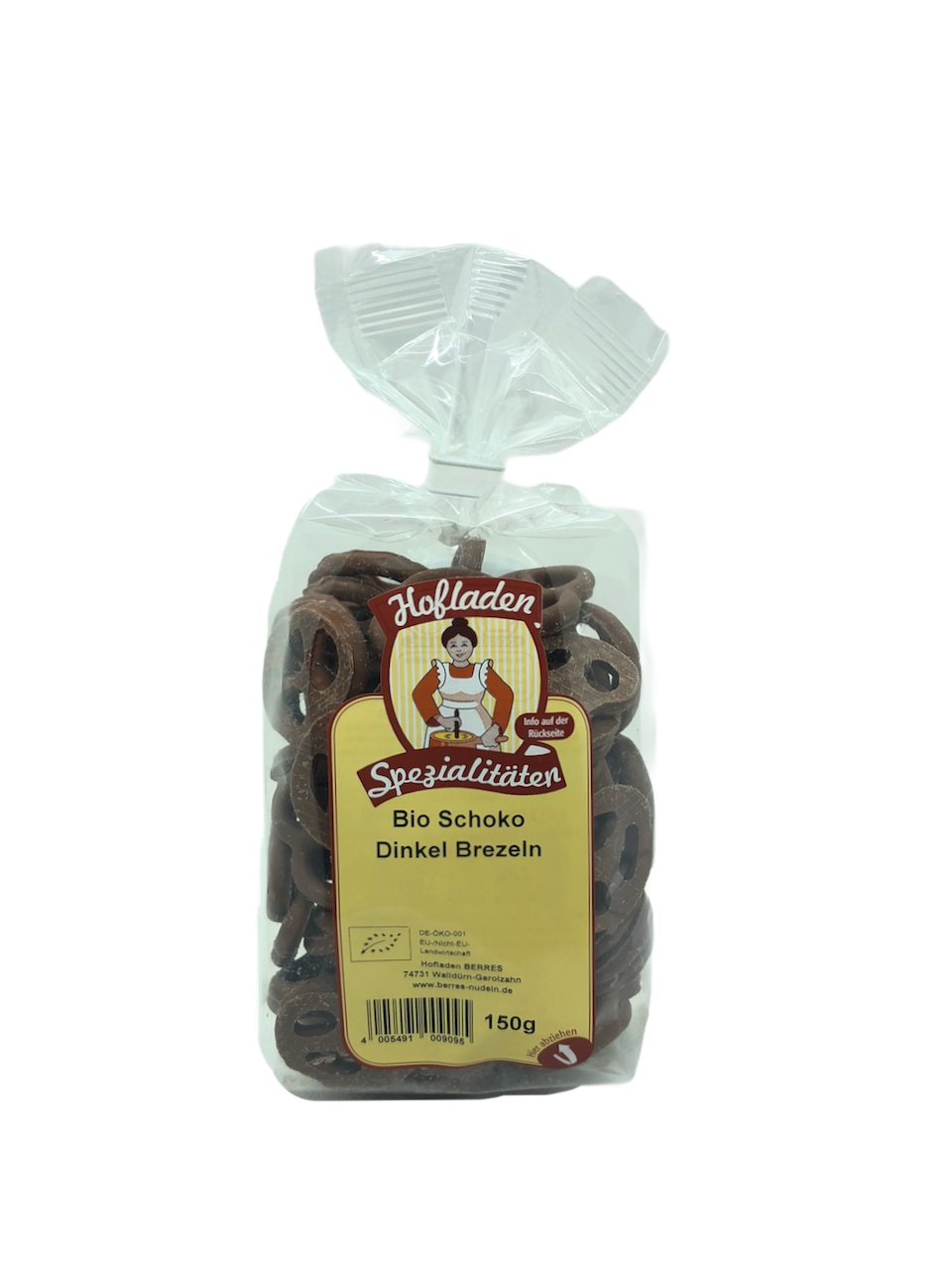 Schoko Dinkel Brezen 150g